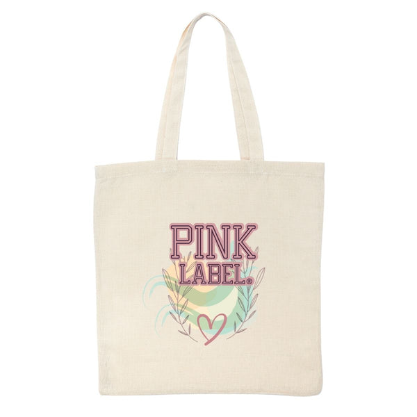 Bolsa Tote Bag Pink Label Hojas