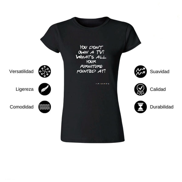 Playera Mujer Friends Frases Joey 000218N