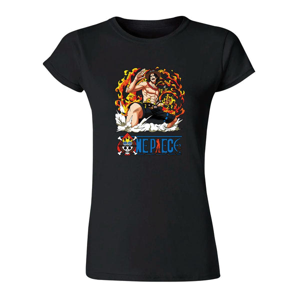 Playera Mujer Anime One Piece Portgas D. Ace 000592N