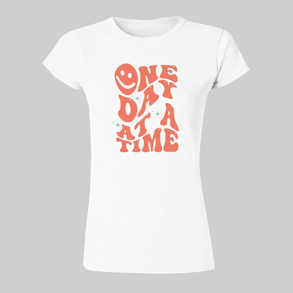 Playera Mujer Boho Frases One day at a time 000274B