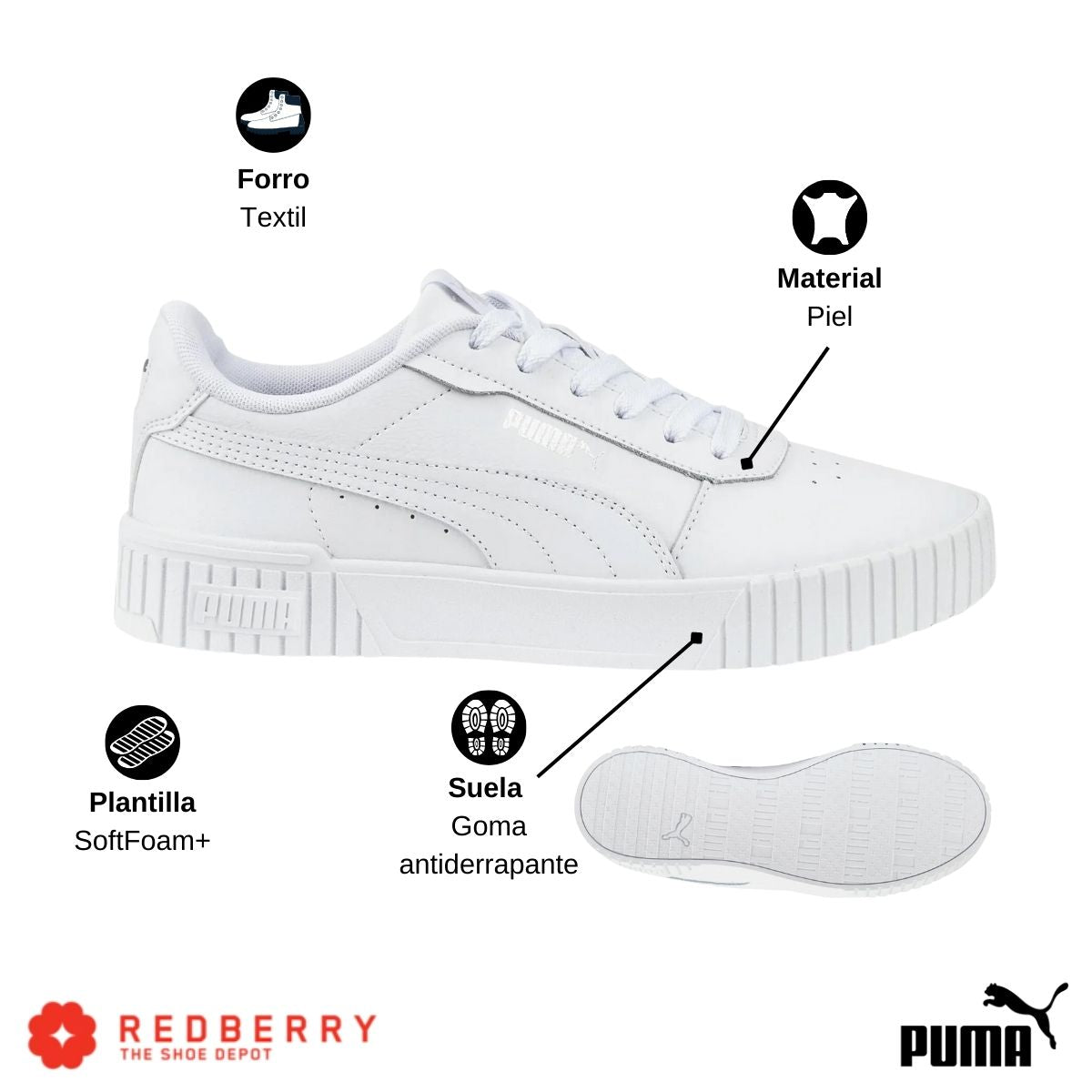 Puma carina blanche best sale