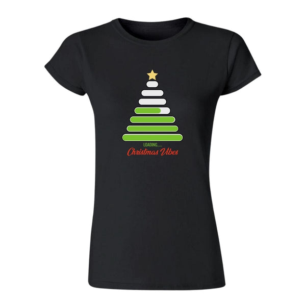 Playera Navideña Mujer Árbol Feliz Navidad