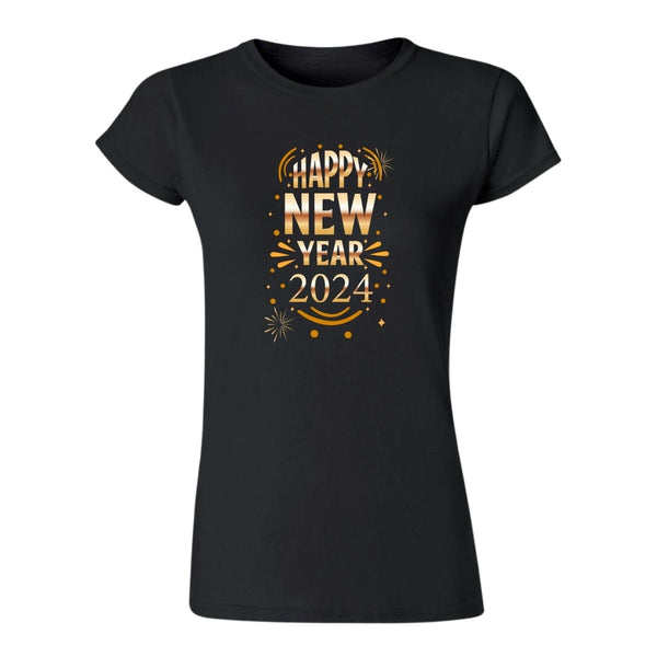 Playera Navideña Feliz Año Nuevo Mujer Happy New Year