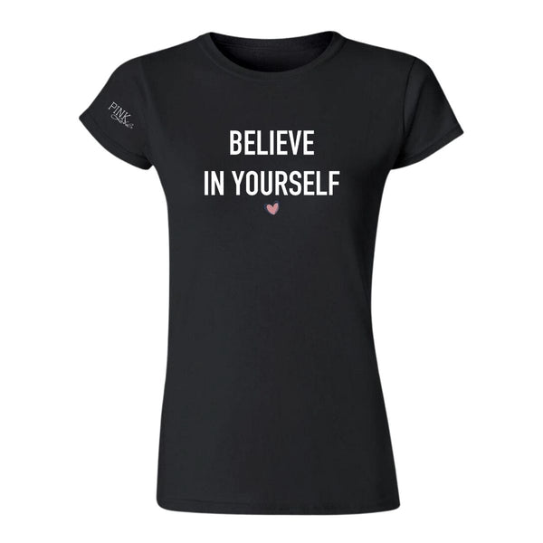 Playera Deportiva Mujer Pink Label Believe in yourselfl