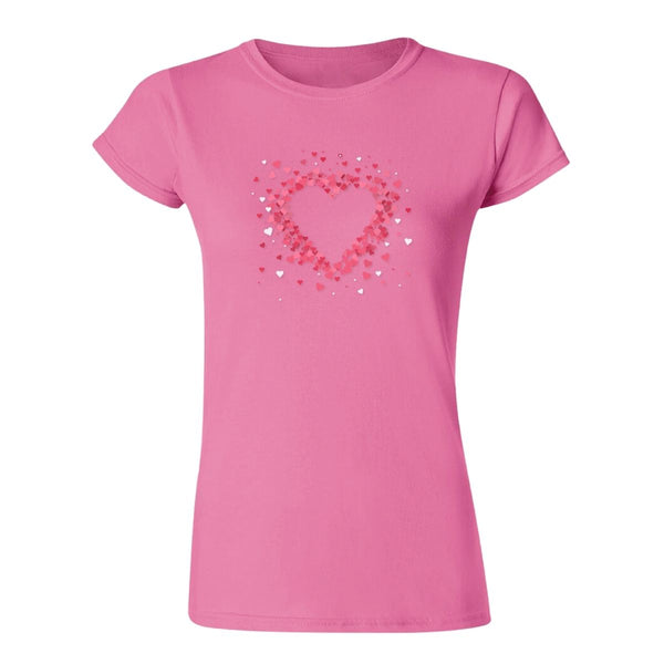 Playera Mujer  San Valentín Corazones