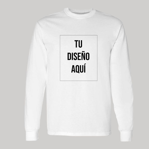 Playera M Larga Personalizada Hombre Tu Diseño Aquí