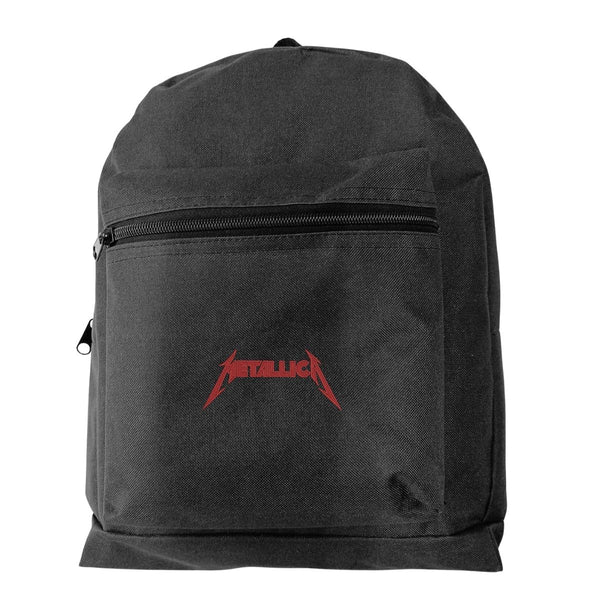 Mochila Escolar Rock Metallica logo