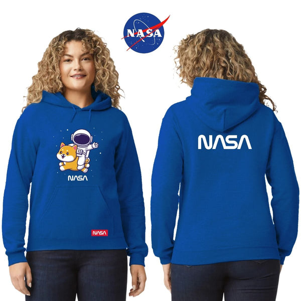 Sudadera Mujer Hoodie Nasa Perro Astronauta