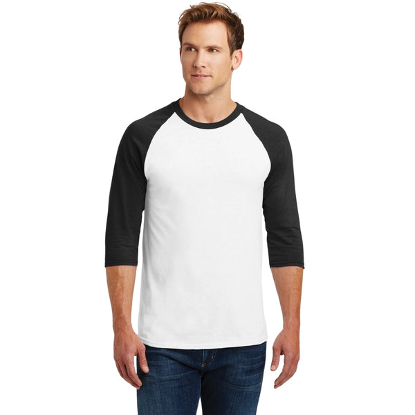 Playera Raglán Manga 3/4 Hombre Gildan 5700