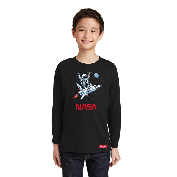 Playera Manga Larga Niños Nasa Astronauta 000629