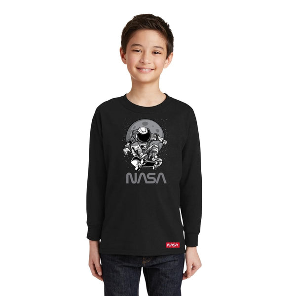 Playera Manga Larga Niños Nasa Astronauta 000635