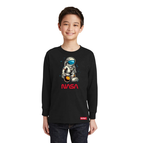 Playera Manga Larga Niños Nasa Astronauta 000646