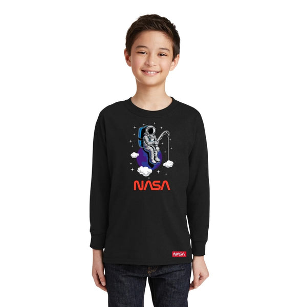 Playera Manga Larga Niños Nasa Astronauta 000684