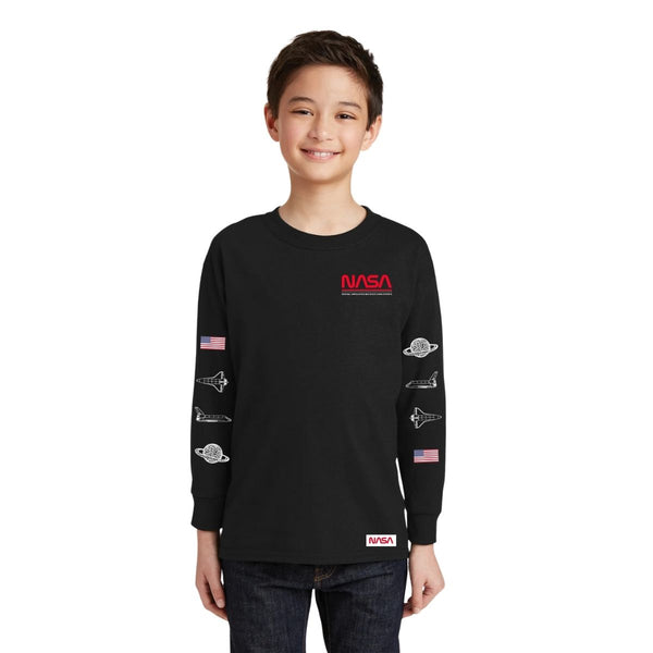 Playera Manga Larga Niños National Aeronautics