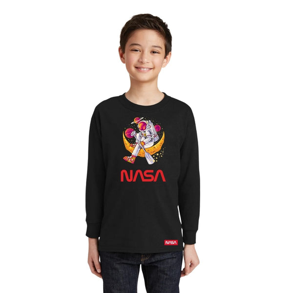 Playera Manga Larga Niños Nasa Astronauta 000622