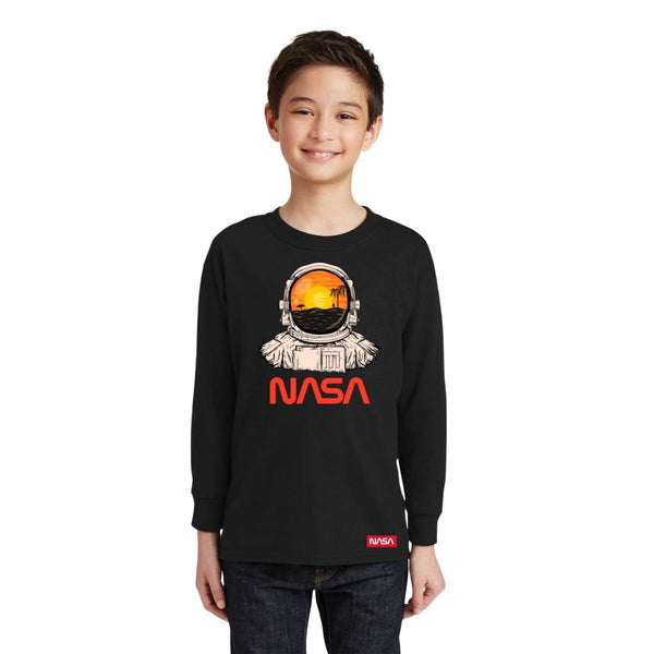 Playera Manga Larga Niños Nasa Astronauta 000675