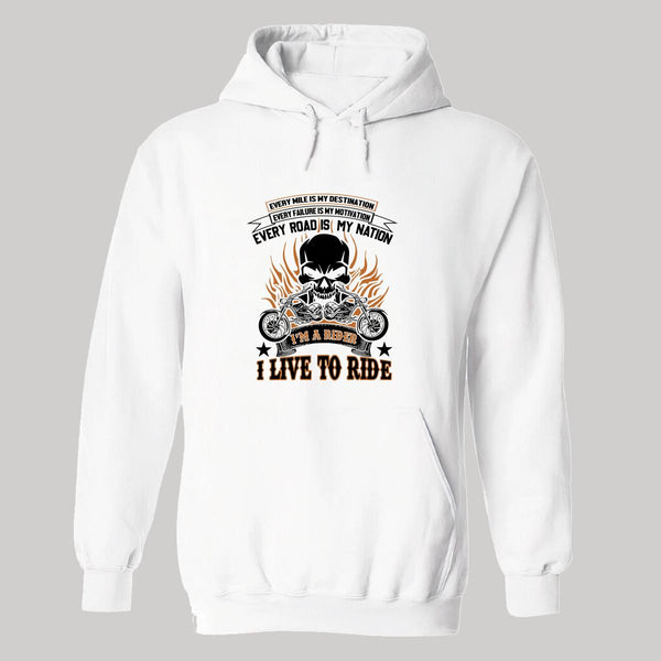 Sudadera Hombre  Hoodie Motos Biker Motociclista MS1005