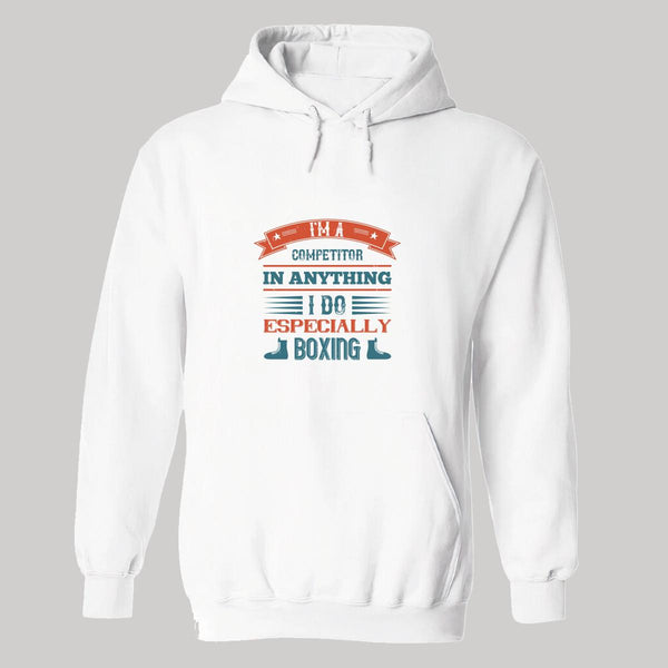 Sudadera Hombre  Hoodie Box Boxeador Boxeo Frases 028