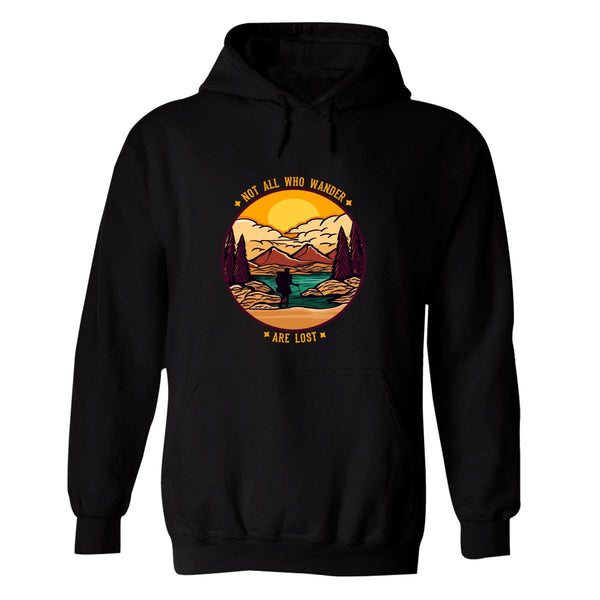 Sudadera Hombre  Hoodie Camping Senderismo Frases 034