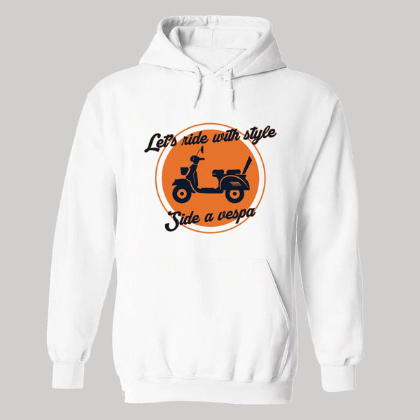 Sudadera Hombre  Hoodie Scooter Moto Biker Vintage 021