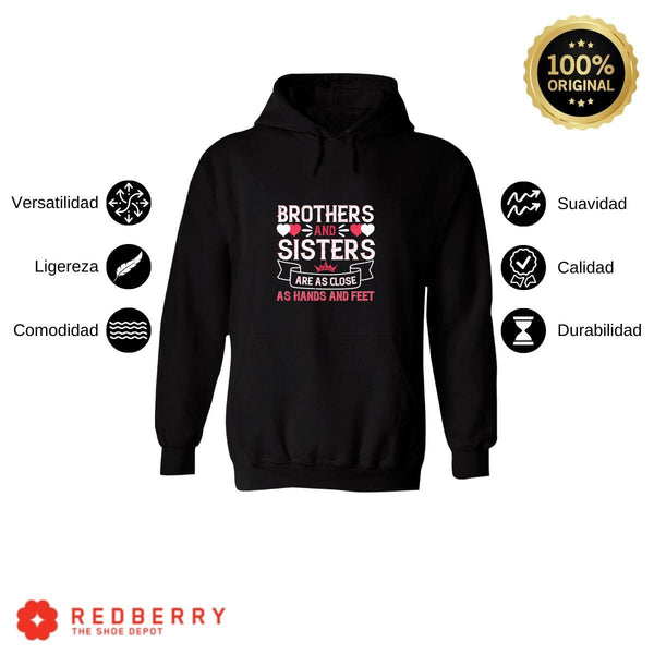 Sudadera Hombre  Hoodie Hermana Amor Frases 021