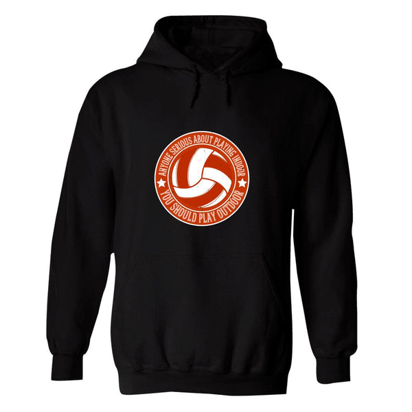 Sudadera Hombre  Hoodie Voleibol Deporte Frases 005