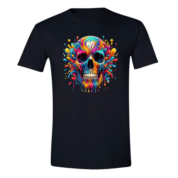 Playera Hombre Calavera Psicodélico 000002N