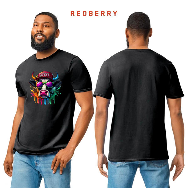 Playera Hombre Vaca Psicodélico 000028N