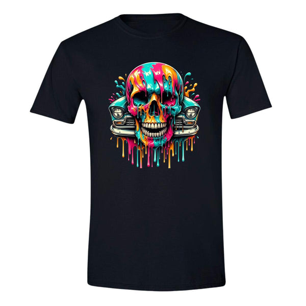 Playera Hombre Calavera Psicodélico 000043N