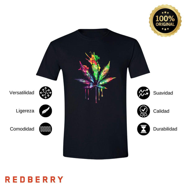 Playera Hombre Cannabis Psicodélico 000074N