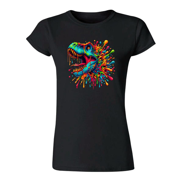 Playera Mujer Dinosaurio Psicodélico 000004N