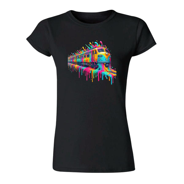 Playera Mujer Tren Psicodélico 000016N