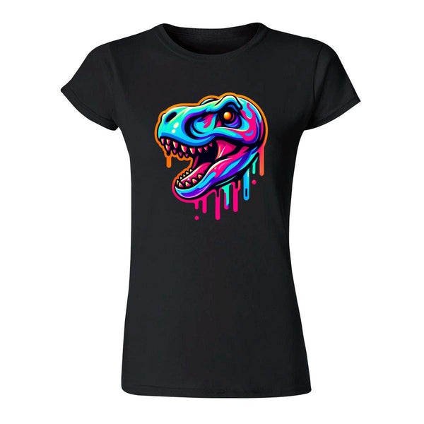 Playera Mujer Dinosaurio Psicodélico 000024N