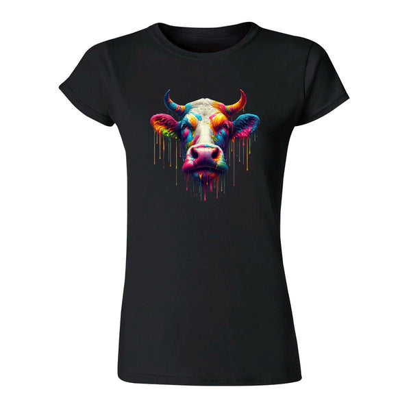 Playera Mujer Vaca Psicodélico 000027N