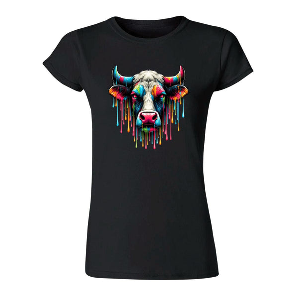 Playera Mujer Vaca Psicodélico 000030N