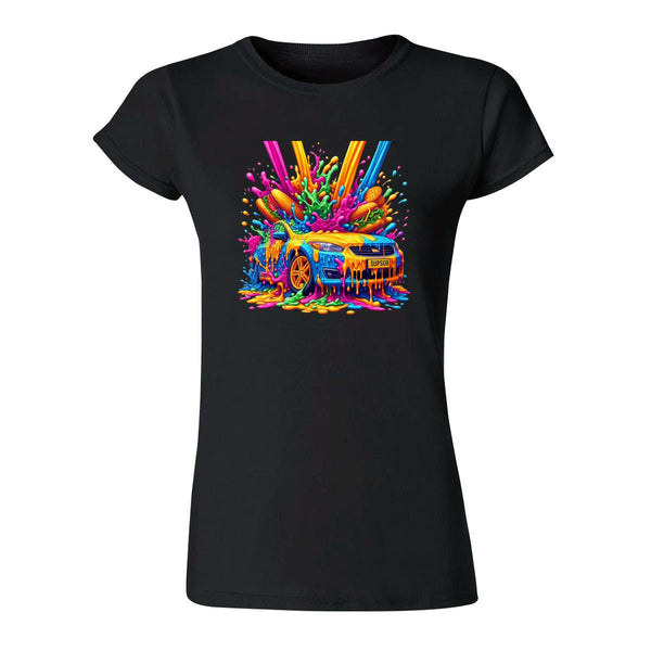 Playera Mujer Auto Psicodélico 000036N