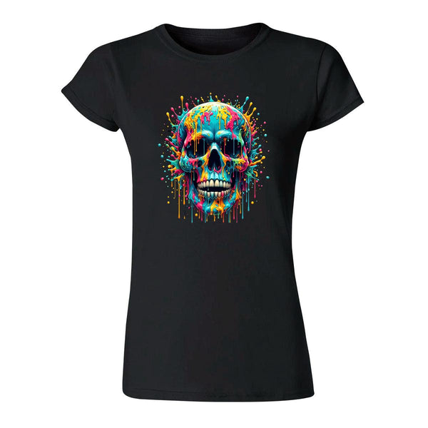 Playera Mujer Calavera Psicodélico 000037N