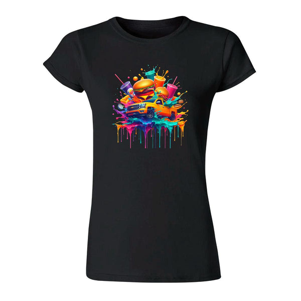 Playera Mujer Auto Psicodélico 000038N