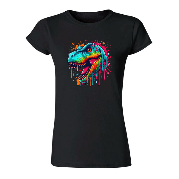 Playera Mujer Dinosaurio Psicodélico 000047N