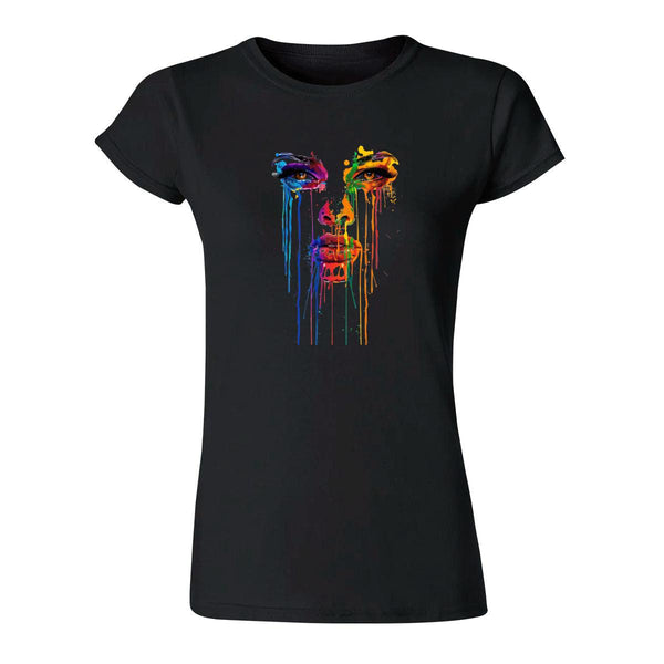 Playera Mujer Rostro Psicodélico 000060N