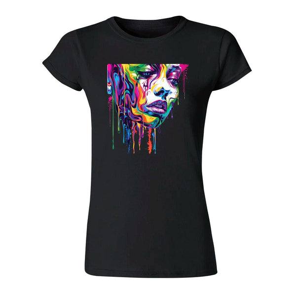 Playera Mujer Rostro Psicodélico 000061N