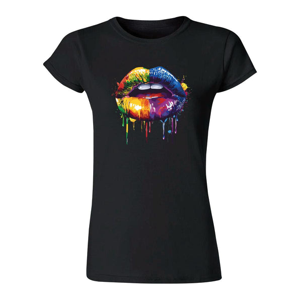 Playera Mujer Labios Psicodélico 000068N