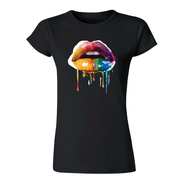 Playera Mujer Labios Psicodélico 000069N