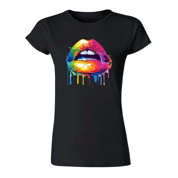 Playera Mujer Labios Psicodélico 000071N