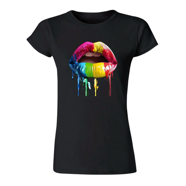 Playera Mujer Labios Psicodélico 000072N