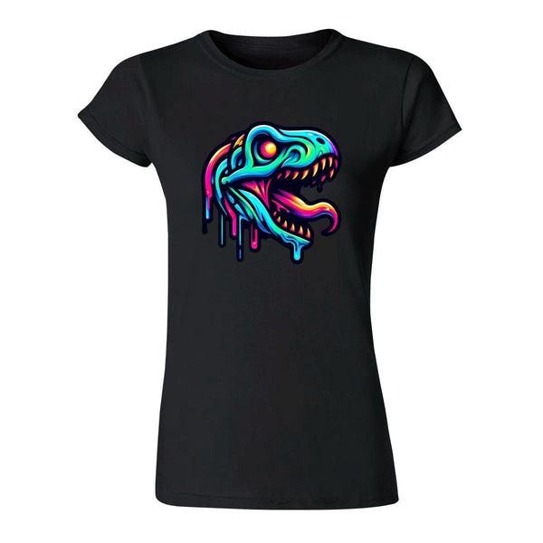 Playera Mujer Dinosaurio Psicodélico 000082N