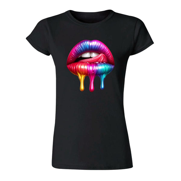 Playera Mujer Labios Psicodélico 000090N