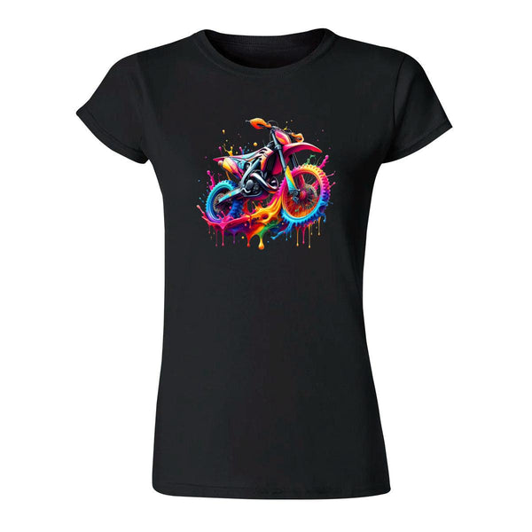 Playera Mujer Motocicleta Psicodélico 000093N