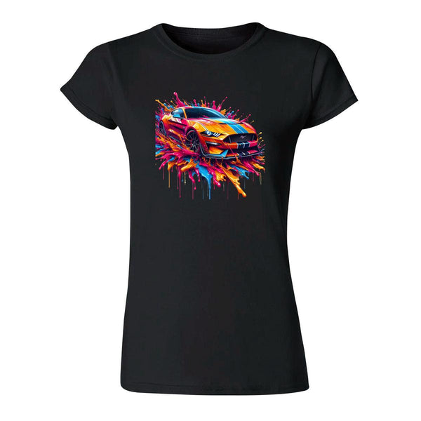 Playera Mujer Auto Psicodélico 000095N