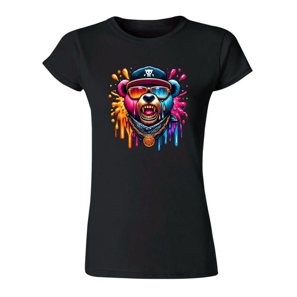 Playera Mujer Oso Psicodélico 000101N